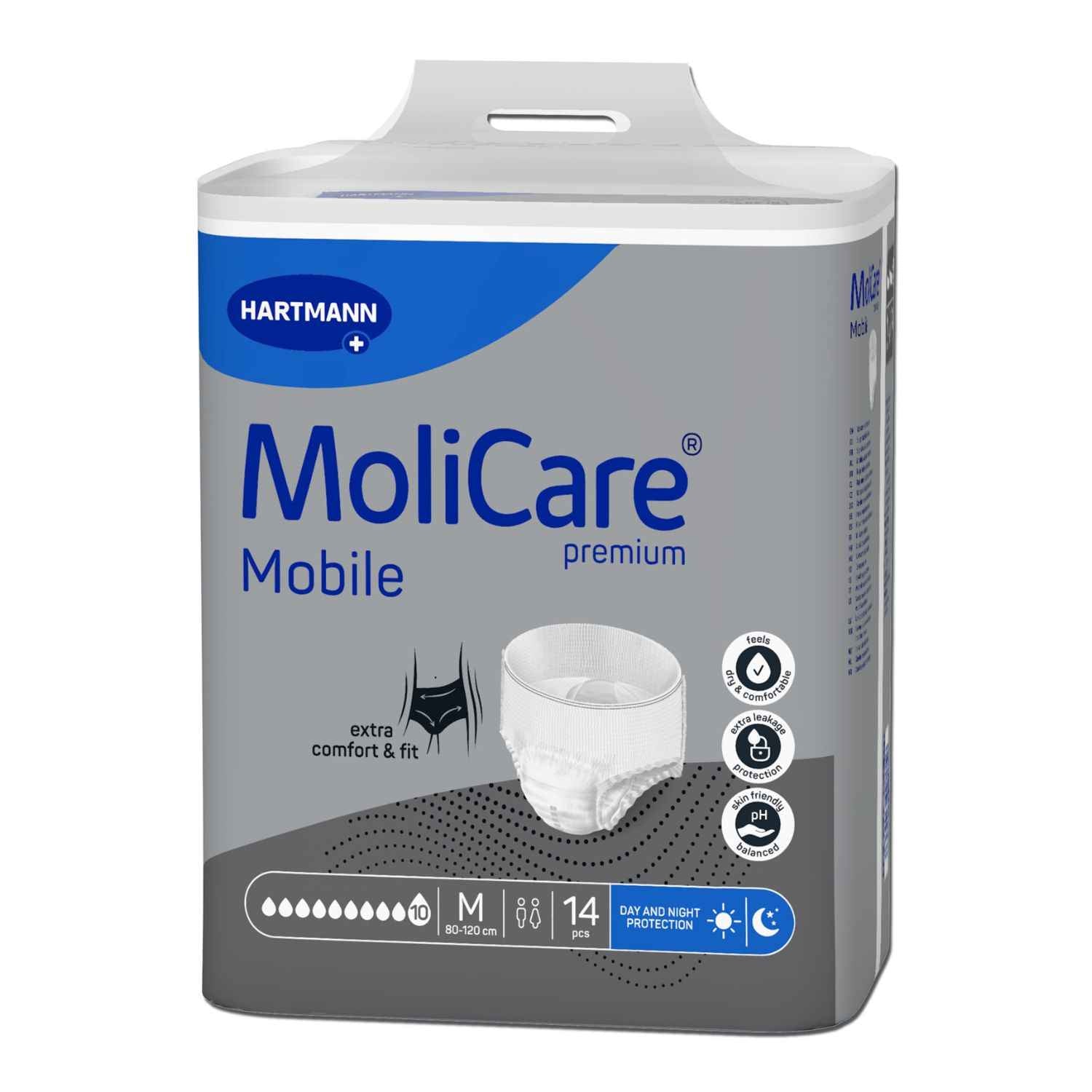 MoliCare® Premium Mobile 10 Tropfen Gr. M - für schwere Inkontinenz Tag & Nacht - 2574 ml (HMV: 15.25.31.7120)